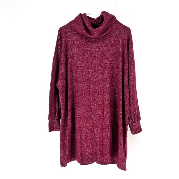 ASOS DESIGN Petite Super Soft Long Sleeve Roll Neck Mini Sweater Dress - Picture 1 of 5